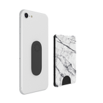 PopWallet White Marble: Removable & Repositionable Wallet, PopSockets
